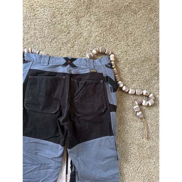 Blaklader Workwear Men's Gray Black Carpenter Utility Double Knee Work Pants - Picture 7 of 10